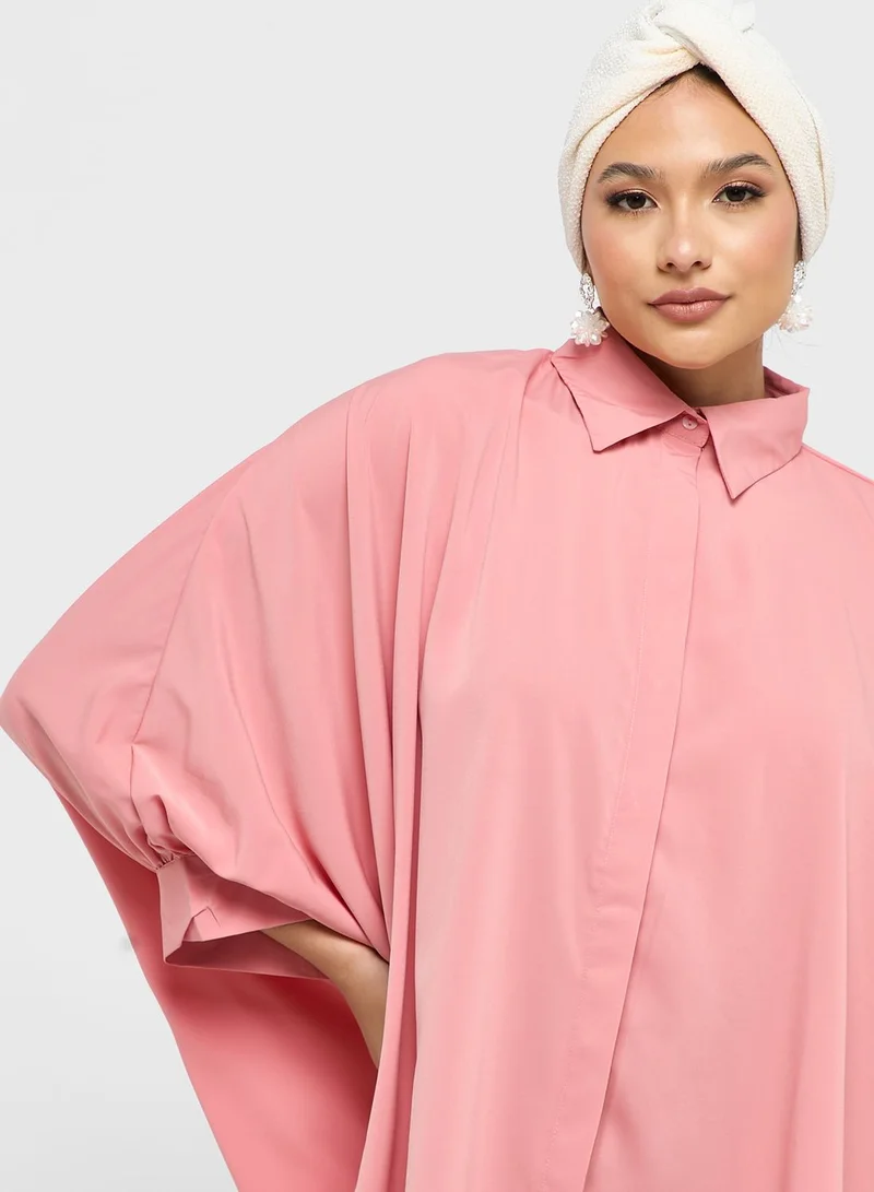 Khizana Batwing Style Button Down Shirt