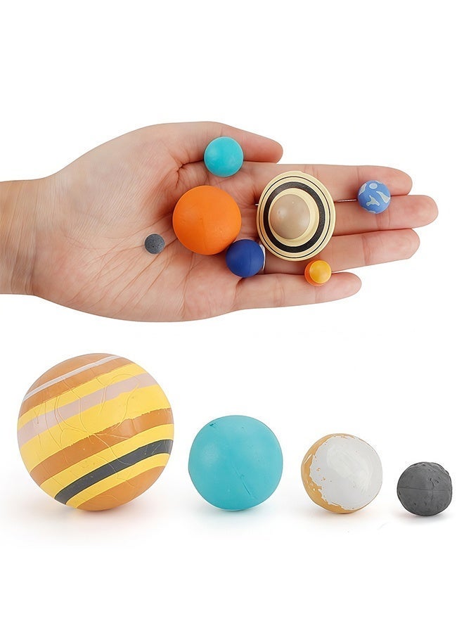BABONA Solar System Model 9 Planet Figures Set Astronomy Educational Toy for Kids STEM Learning Space Science Playset School Project Gift - Image 5