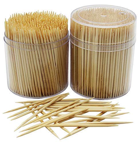 Red Champion Red Champion Wooden Biodegradable ToothpickBamboo Wooden Toothpick Toothpick Fruit Picks Cocktail Picks Appetizers 200 Sticks - Image 1