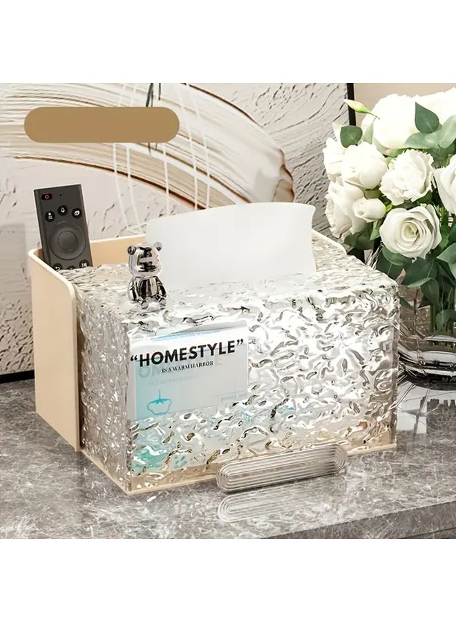 صندوق تخزين مطلي بالذهب الأخضر بثلاثة أقسام متعدد الوظائف للغرفة المعيشة، الحمام، المكتب - Image 2