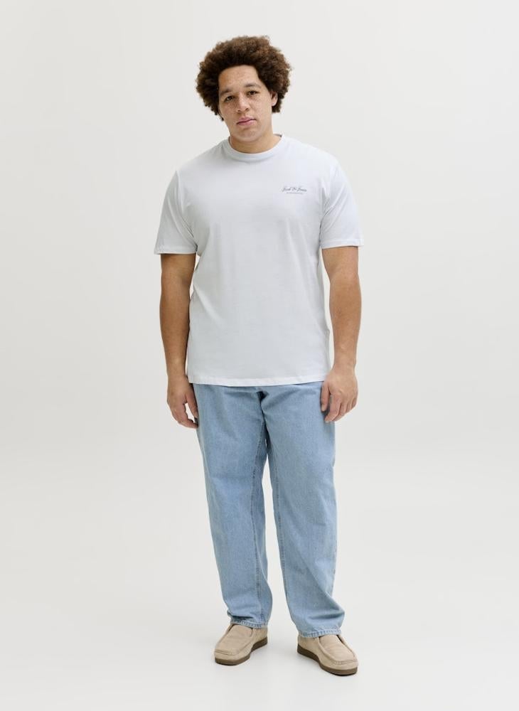 JACK & JONES Plus Size Graphic Crew Neck T-Shirt - Image 4