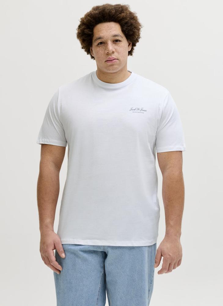 JACK & JONES Plus Size Graphic Crew Neck T-Shirt - Image 1