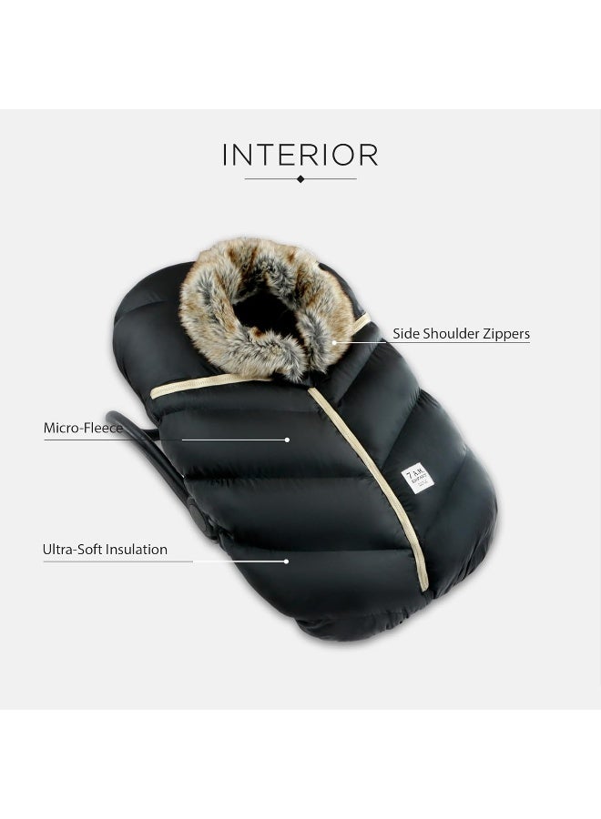 7 A.M. Enfant Car Seat Cocoon (Faux Fur) - Image 3