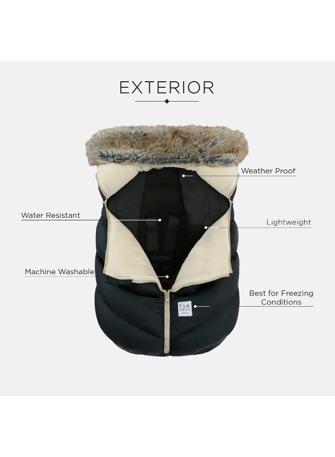 7 A.M. Enfant Car Seat Cocoon (Faux Fur) - Image 5