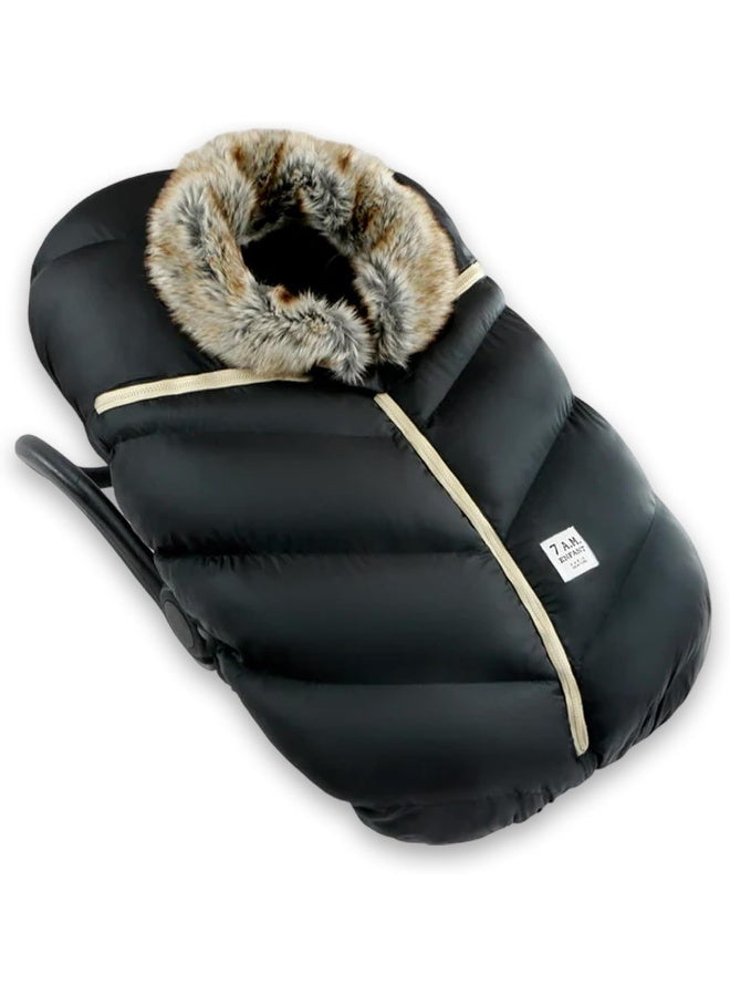 7 A.M. Enfant Car Seat Cocoon (Faux Fur) - Image 1