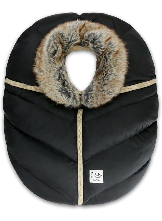 7 A.M. Enfant Car Seat Cocoon (Faux Fur) - Image 4