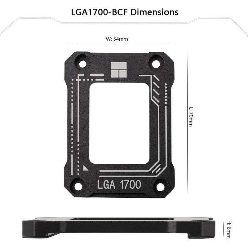 Thermalright LGA1700-BCF Black V2 CPU Anti-Bend Fixer, Intel 12/13/14 Gen Anti-Bend Fixing Fixture, Intel CPU Corrective Fixing Bracket, LGA17XX Corrective CPU Bender, LGA1700 Full Fit Fixer - Image 5