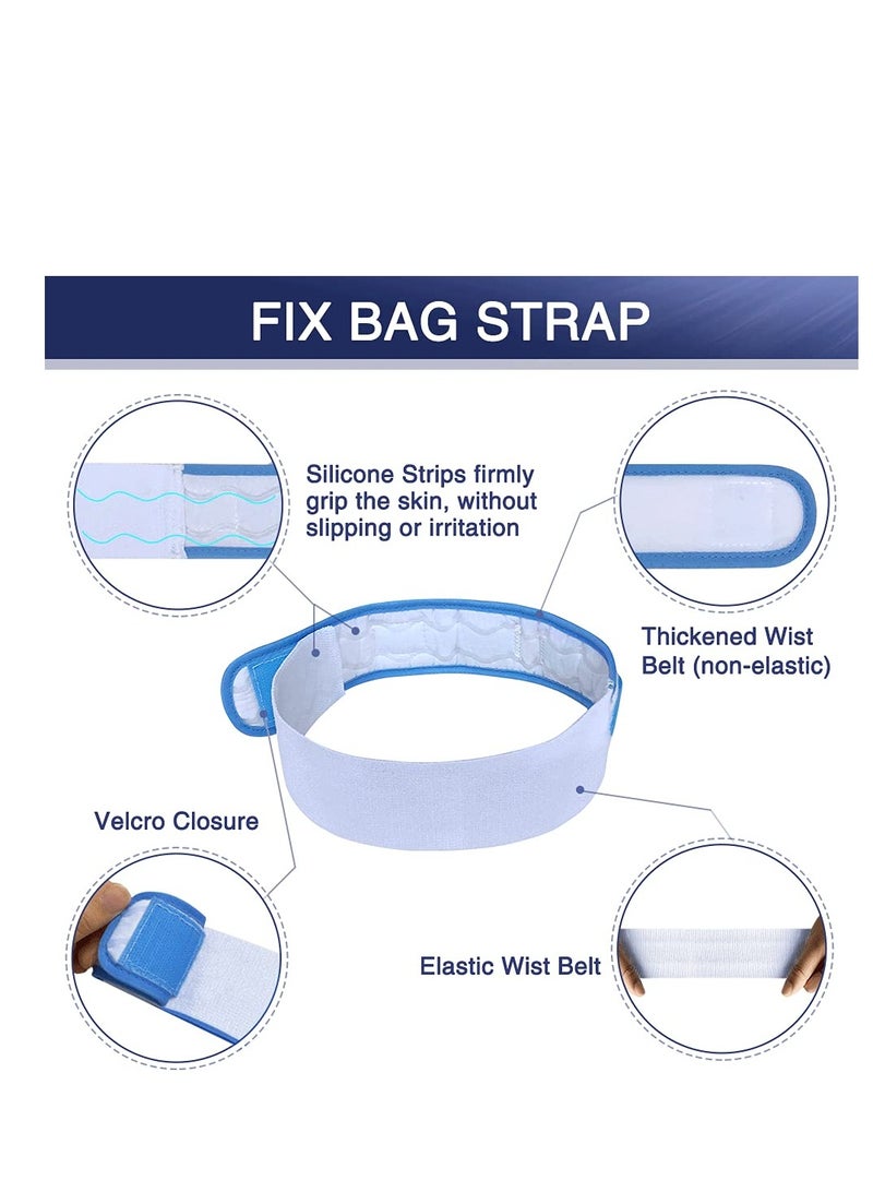 Catheter Leg Bag Holder – Foley Catheter Stabilization Device – Urine Drainage Bag Support – Fix Straps with Soft Elastic Fabric – Anti Slip – Urinary Catheter Holder for Men & Women – Medical Catheter Accessories – Pack of 2 - Image 4