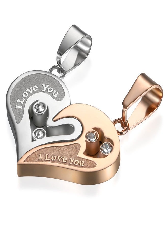 Cupimatch 2PCS Couple Necklace Best Friend Friendship Matching Necklaces for BFF Gifts Him Her Couple - Image 3