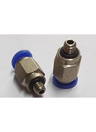 CRAFTSFY CRAFTSFY Pneumatic Coupler Air Connectors PC4M5 Thread 4MM Straight Fitting For PTFE Tube 3D Printer M5X 4 Pneumatic Push Type Hose Tube Fitting Adapter Connector Push Fittings Pneumatic M5X 4 MM 2pc  - Image 1