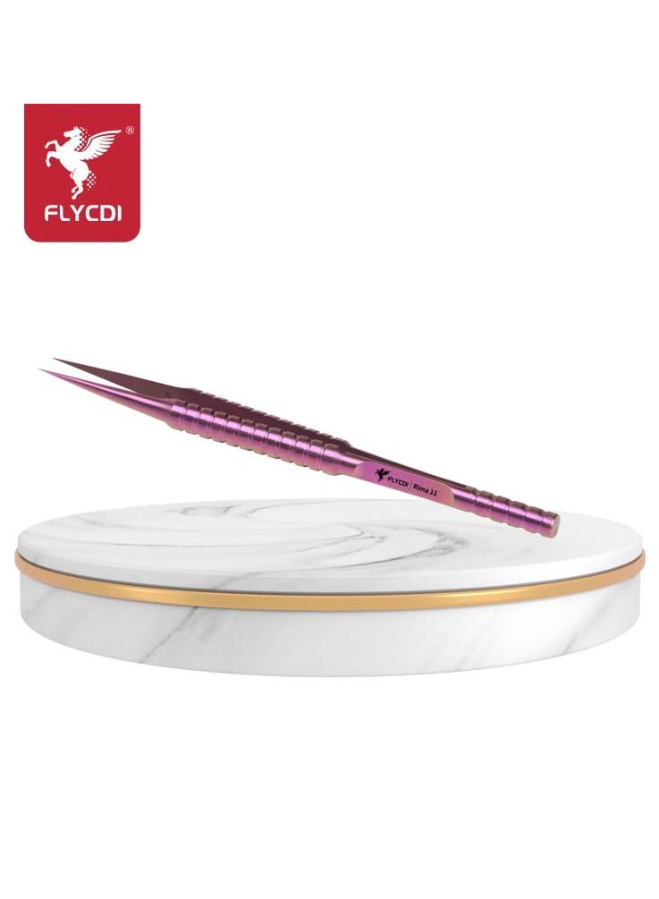 flycdi High-Precision Titanium Alloy Straight Tip Jumper Tweezers - Image 1