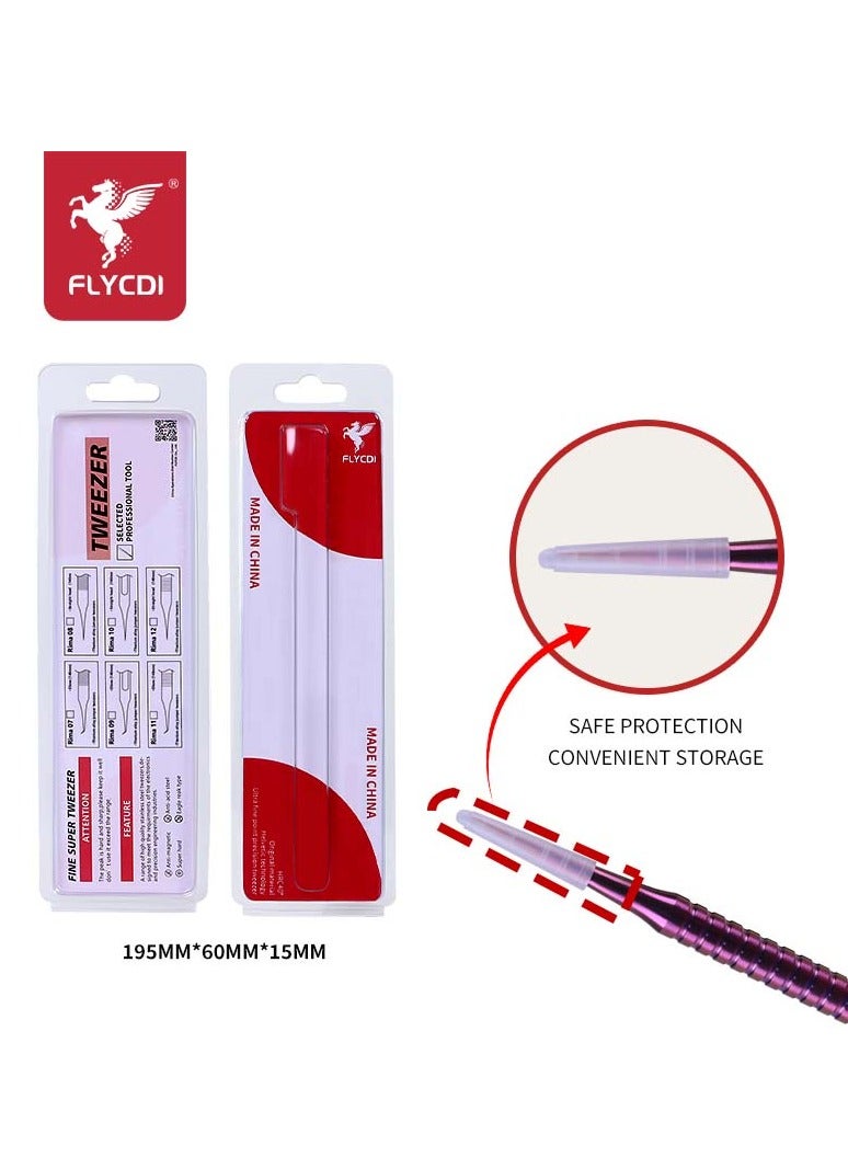 flycdi High-Precision Titanium Alloy Straight Tip Jumper Tweezers - Image 3