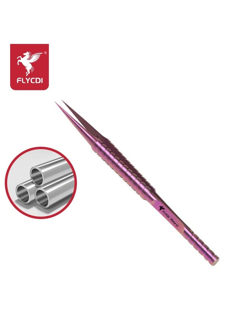 flycdi High-Precision Titanium Alloy Straight Tip Jumper Tweezers - Image 5