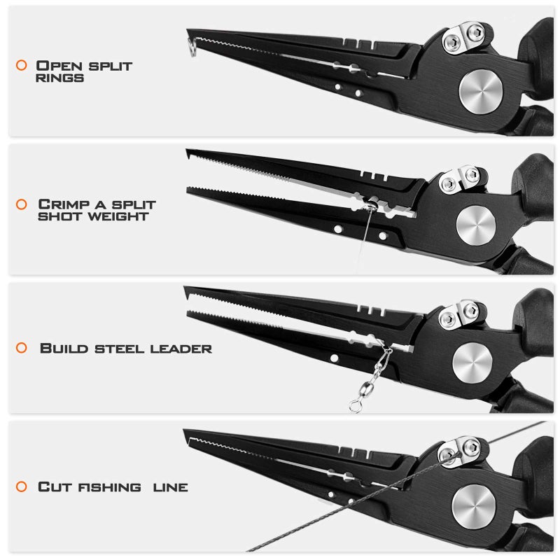 Kastking KastKing Speed Demon Pro Fishing Pliers, Split Ring Nose, 8.5 inch - Image 5