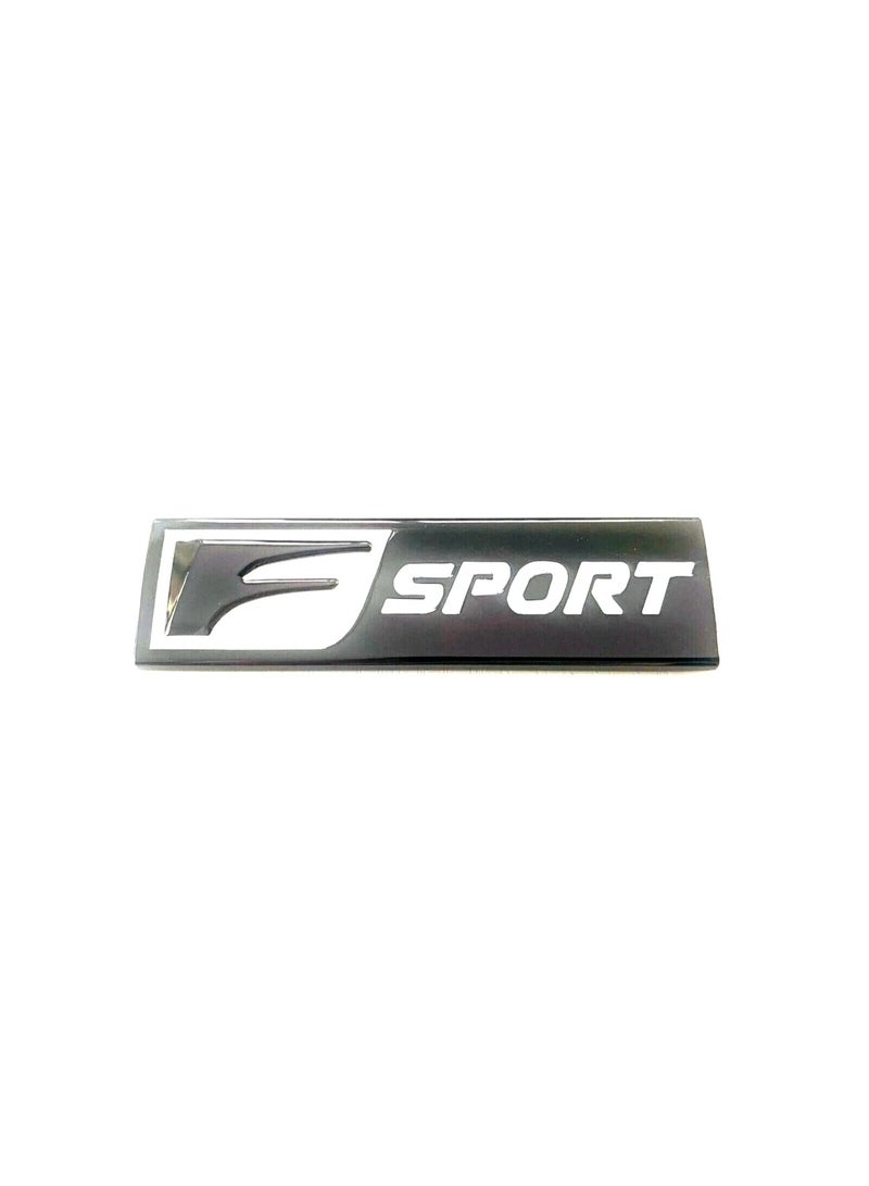 شعار F-Sport أسود لامع لرفرف صندوق السيارة - Image 1