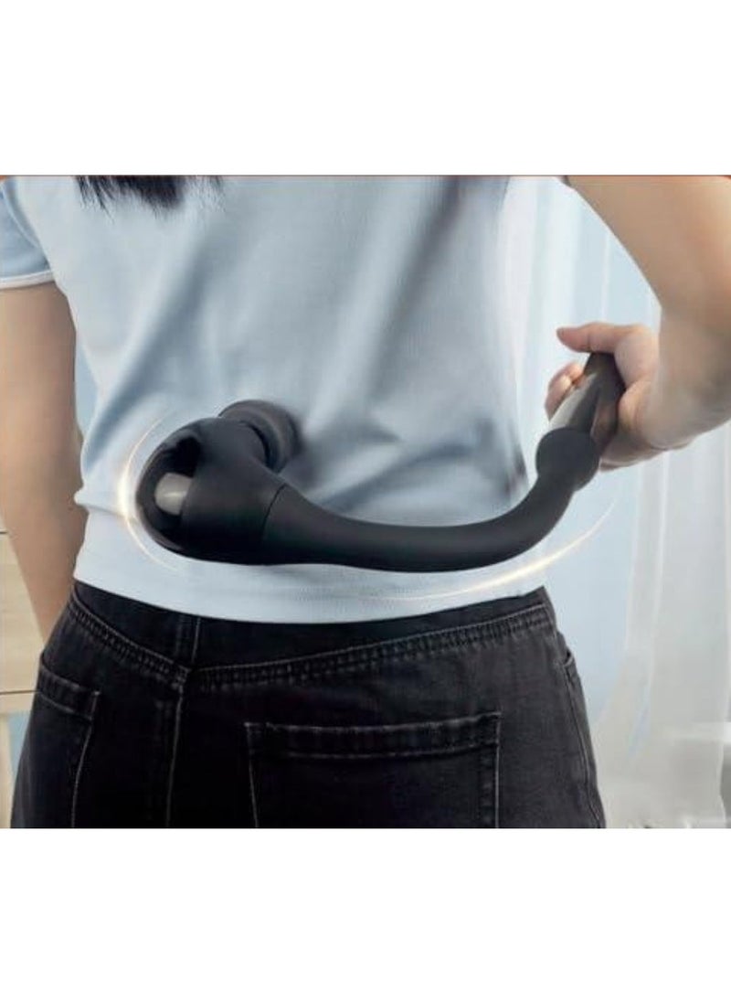 TIGER Massage Gun with Extended Handle - Revolutionary U-Shaped Back Massager for Deep Tissue Pain Relief, Perfect for Neck, Shoulder, and Leg Muscle Recovery (Black) - Portable, Powerful Percussion Therapy for Home Use - Image 3