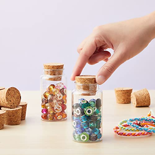 Juvale Tapered Cork Stoppers - 20 Pack Size 16, Brown, 1.1 in H x 1.34 in Top x 1 in Bottom - Wine Bottle Stoppers, DIY Projects & Beer Bottle Corks - Image 2