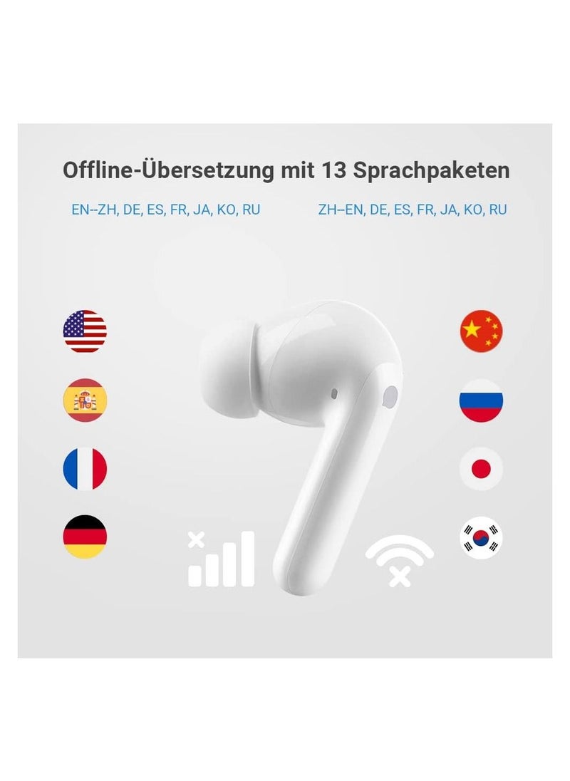 Timekettle - Timekettle M3 Translation Device, Two-Way Translator Headphones with App for 40 Languages & 93 Dialects Online & Offline Language Translator for Expats on Travel, Compatible with iOS & Android - Image 1