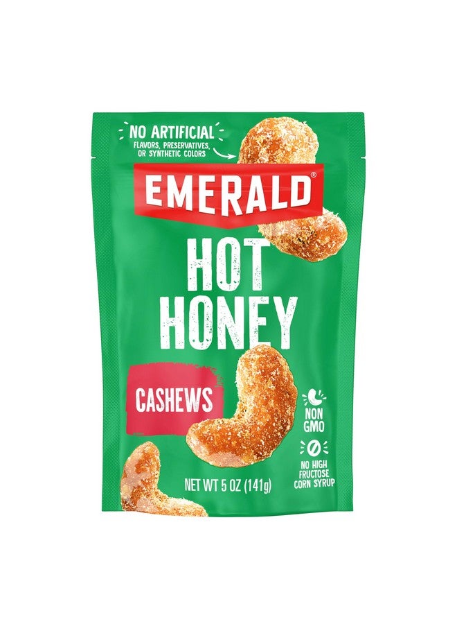 إمارلد كاجو بالعسل الحار من إيميرالد ناتس (عبوة واحدة) | كيس قابل لإعادة الإغلاق سعة 5 أونصات | معتمد من منتجات الألبان الحلال، خالٍ من الكائنات المعدلة وراثيًا، ولا يحتوي على مواد حافظة صناعية أو نكهات أو ألوان صناعية - Image 1