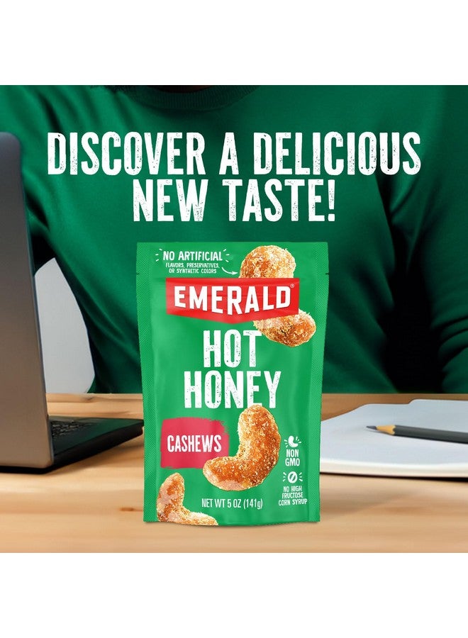 إمارلد كاجو بالعسل الحار من إيميرالد ناتس (عبوة واحدة) | كيس قابل لإعادة الإغلاق سعة 5 أونصات | معتمد من منتجات الألبان الحلال، خالٍ من الكائنات المعدلة وراثيًا، ولا يحتوي على مواد حافظة صناعية أو نكهات أو ألوان صناعية - Image 2