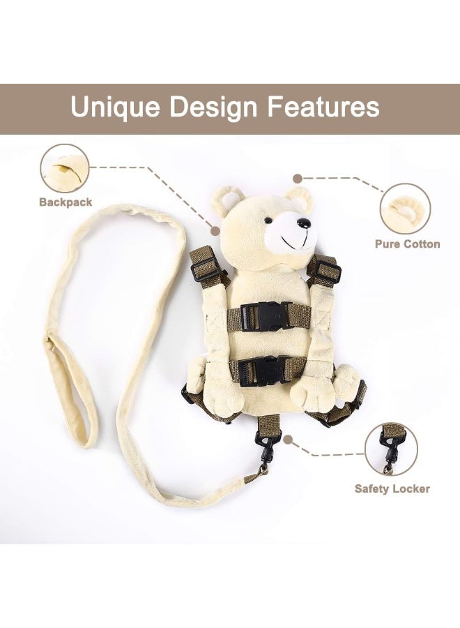 Berhapy New Berhapy 3 in 1 Bear Toddler Safety Harness Backpack, Children's Walking Leash Strap for Boys and Girls (super soft bear) - Image 3