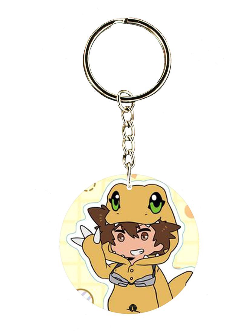 RKN The Anime Digimon Double Side Printed Keychain