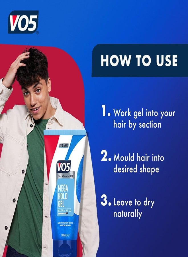 في او 5 جل تصفيف الشعر VO5 ذو التثبيت القوي (200 مل) - Image 3