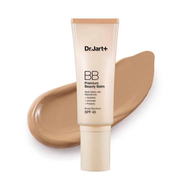 دكتور جارت كريم BB مرطب ملون مع SPF 40 ونياسيناميد كريم BB كوري للعناية بالبشرة لون متوسط تان 135 أونصة سائلة