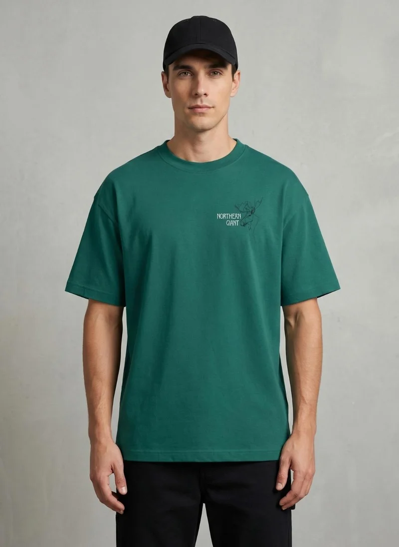 NOBERO RainForest Men Oversized Graphic Printed T-shirt for Men | Best Price UAE