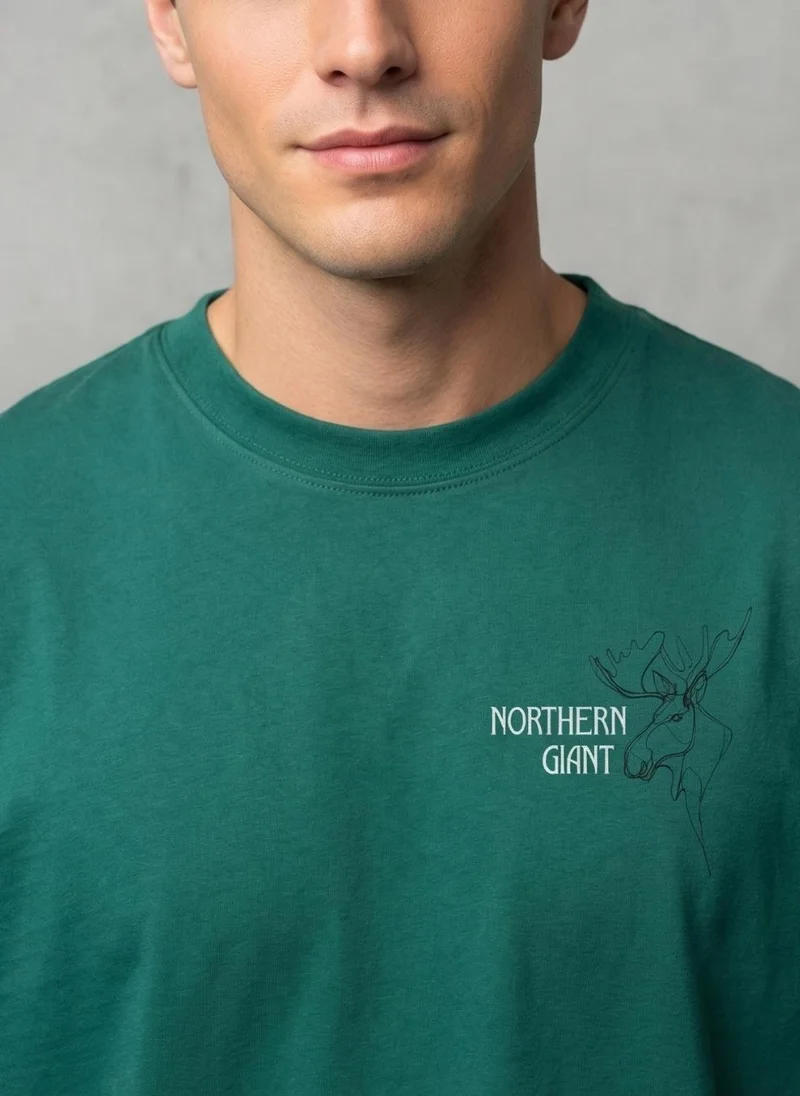 NOBERO RainForest Men Oversized Graphic Printed T-shirt for Men | Best Price UAE