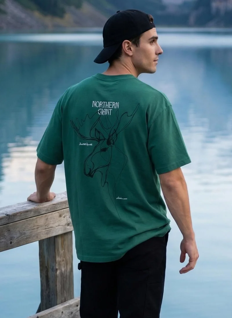 Men Oversized Graphic Printed T-shirt