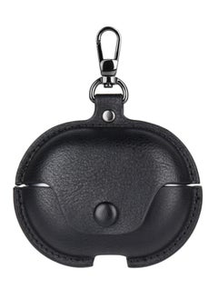 NIBEMINENT Case for Huawei Free Clip,PU Leather Earphone Case Headset Protector Cover with Keychain Black  - Image 1