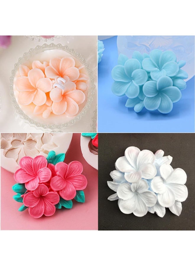 عبوة 2 من قوالب السيليكون 3D لشكل الزهور لصنع الشموع والصابون والرزين والفوندان وتزيين الكعك - Image 4