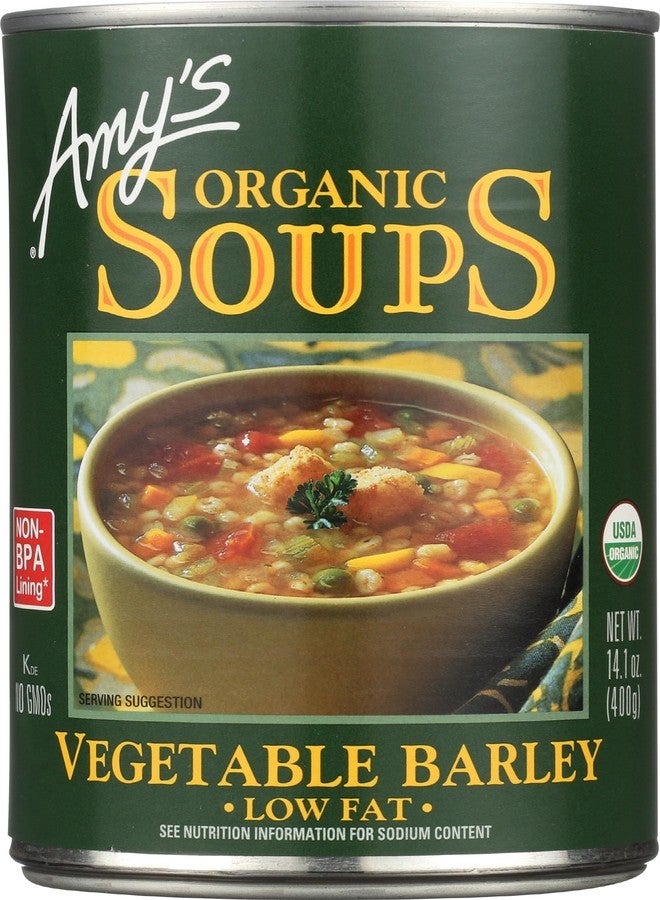 uhsupply.com Amy's Organic Soups, Low Fat Vegetable Barley, 14.1 Ounce - Image 1