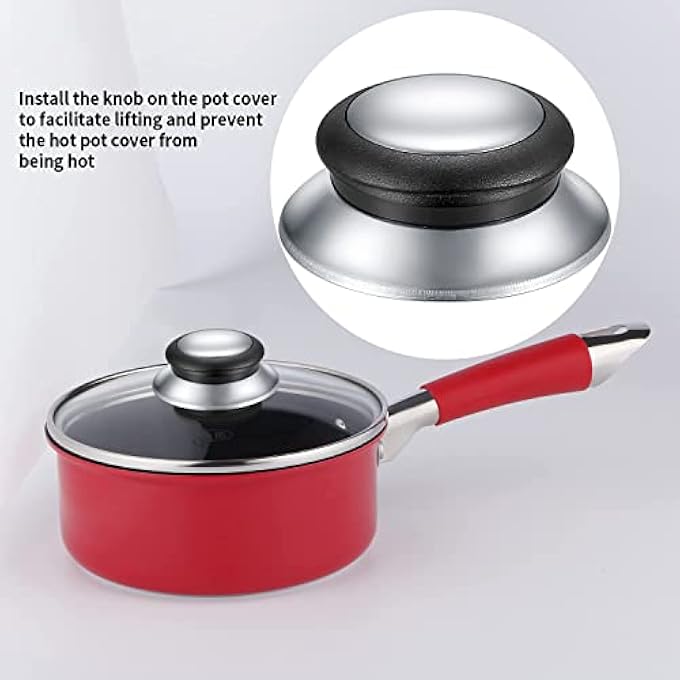 KASTWAVE Pot Lid Knobs 4 Pcs Universal Pot Lid Handle Covers Heat Resistant Kitchen Cookware Pan Lid Cover Hand Grip Replacement Knobs Handles For Frying Pan Saucepan Lid Cover Handles Knobs - Image 5