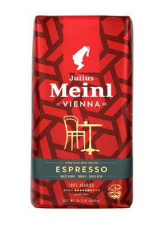 Julius Meinl Vienna Espresso Whole Beans Coffee, Medium Roast, 100% Arabica, Intensity 7, 1000g