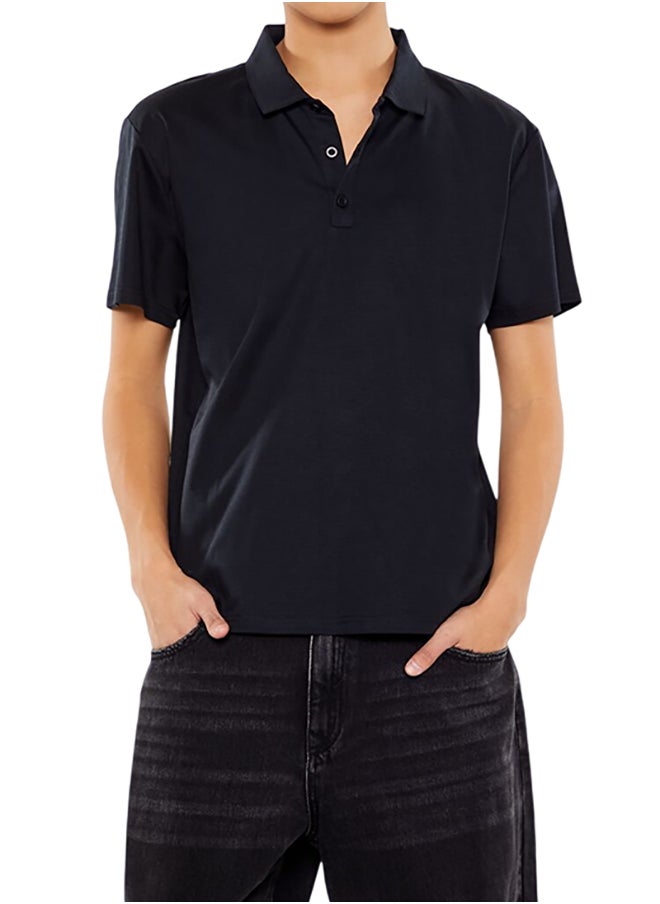 FOREVER 21 Supima Cotton Slim Polo Shirt  - Image 1