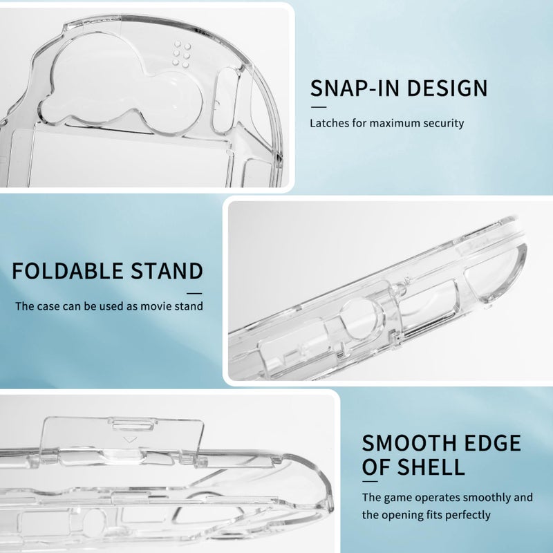 Gorliskl Ultra Clear Crystal Transparent Hard Shell Protective Case Cover Skin for Sony PlayStation PS Vita PSV 1000 PCH-1000 Console - Image 4