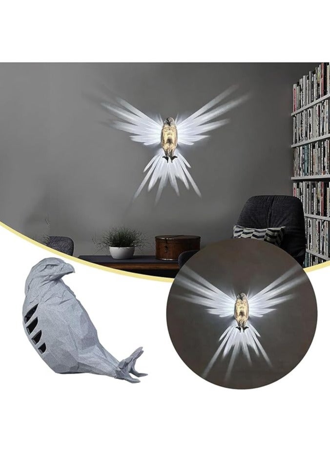 3D LED Eagle Sculpture Electric Wall Light with LED Touch Switch, Night Light, Optical Illusion Light for Home, Birthday, Kids, Toy Decoration, Gifts - Image 2