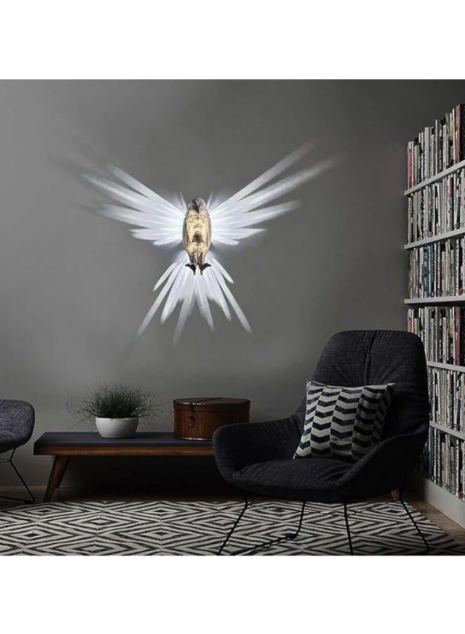 3D LED Eagle Sculpture Electric Wall Light with LED Touch Switch, Night Light, Optical Illusion Light for Home, Birthday, Kids, Toy Decoration, Gifts - Image 3