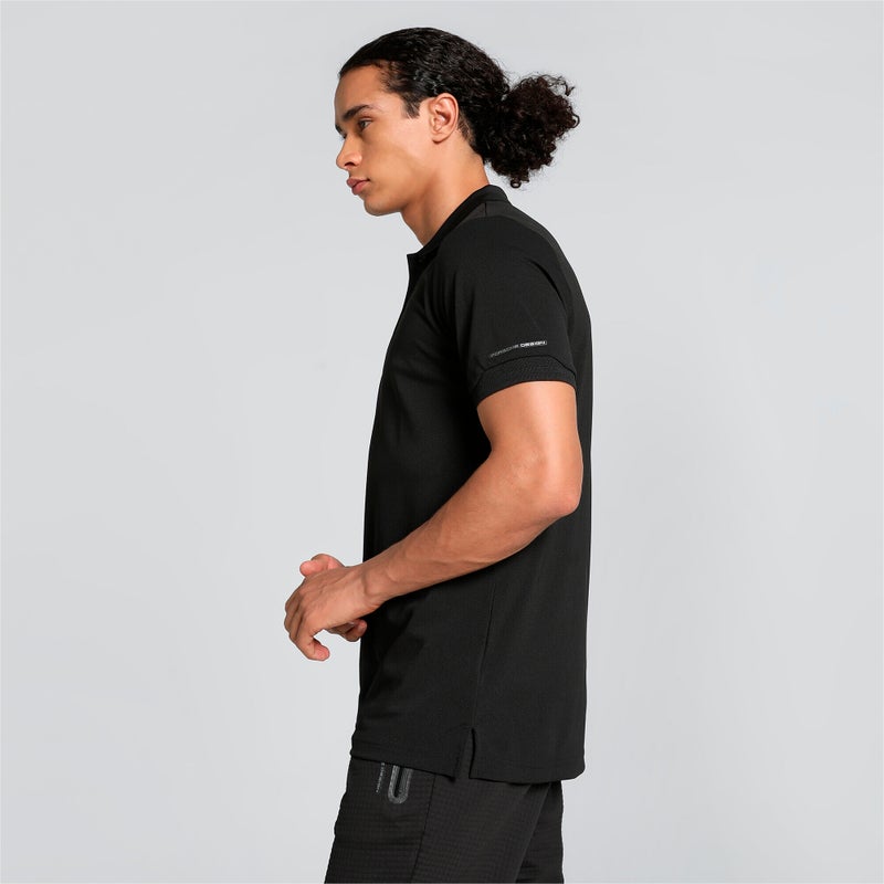 PUMA Porsche Design Mens Black Polo Shirt - Image 2