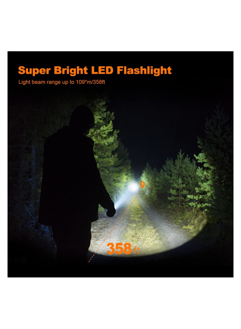 650 Lumens Rechargeable Keychain Flashlight, EDC Pocket Flashlight Mini Rechargeable Flashlight High Lumens Keychain Flashlight Pocket-Sized Flashlight for Camping Outdoors Emergency - Image 3