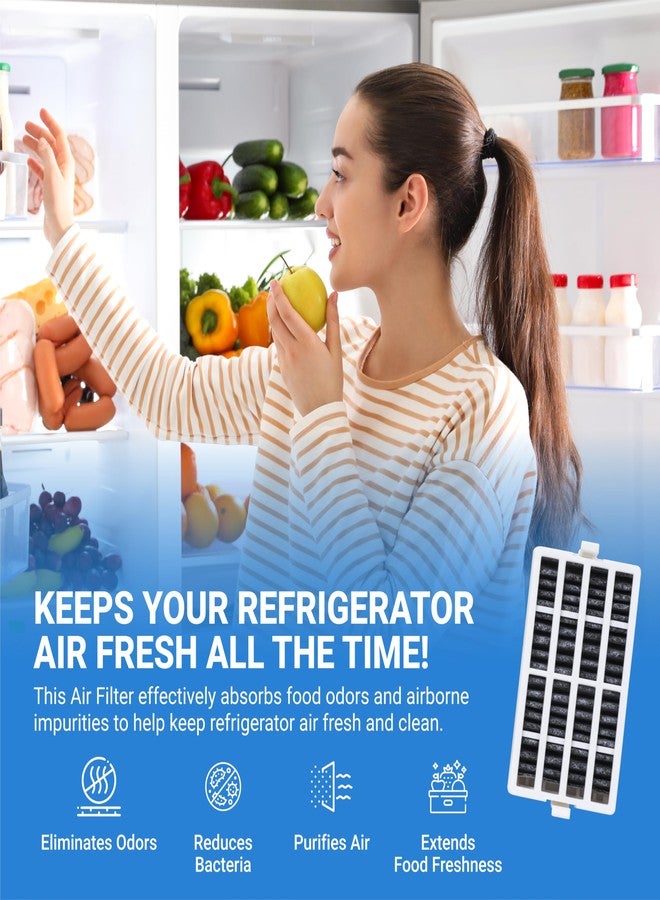BlueStars Ultra Durable W10311524 Refrigerator Air Filter Replacement Part by Blue Stars - Exact Fit for Whirlpool & KitchenAid Refrigerators - Replaces AIR1, W10315189, W10335147 - Pack of 5 - Image 3