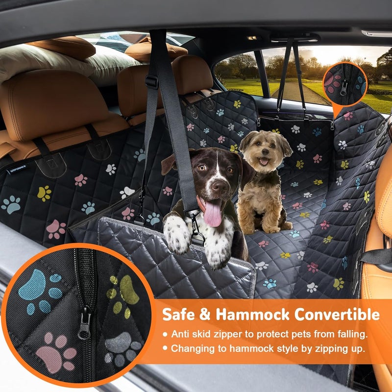 URPOWER Dog Seat Cover Car Seat Cover for Pets 100% Waterproof Pet Seat Cover Hammock 600D Heavy Duty Scratch Proof Nonslip Durable Soft Pet Back Seat Covers for Cars Trucks and SUVs - Image 2