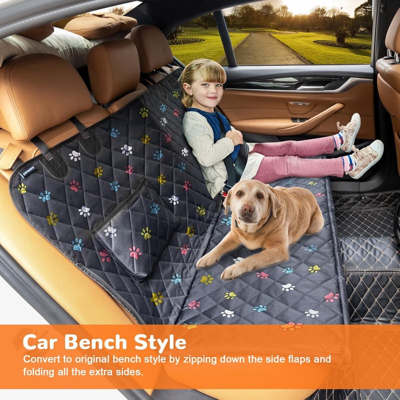 URPOWER Dog Seat Cover Car Seat Cover for Pets 100% Waterproof Pet Seat Cover Hammock 600D Heavy Duty Scratch Proof Nonslip Durable Soft Pet Back Seat Covers for Cars Trucks and SUVs - Image 3
