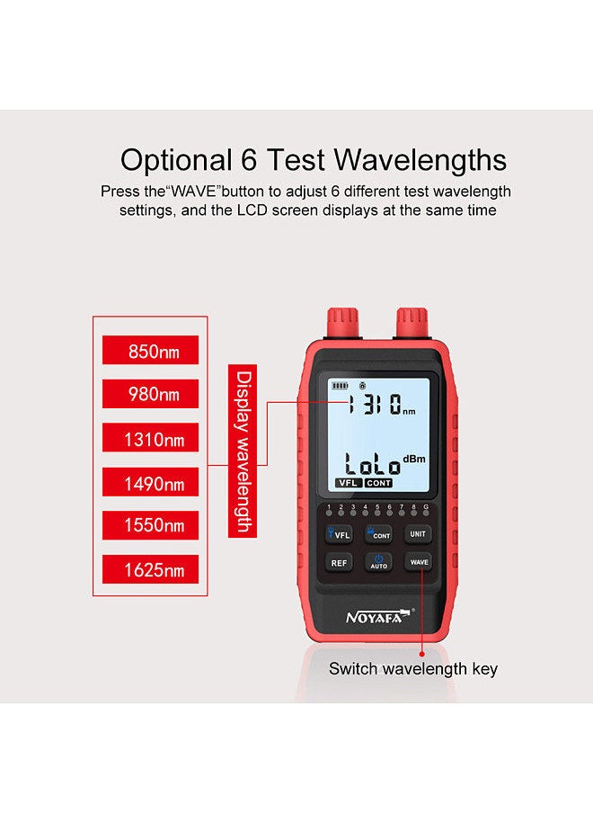 NOYAFA - NOYAFA NF-908S Multifunction Optical Power Meter & Network Line Finder Cable Wire Tracker - Image 1