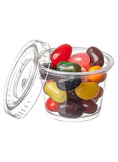Generic clear jelly cups with plastic lid for seasoning and sauce, capacity 1 oz.100pcs  - Image 3