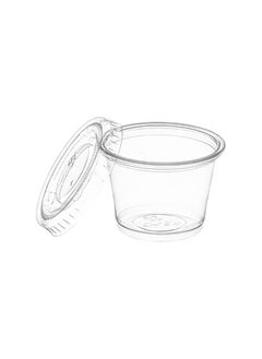 Generic clear jelly cups with plastic lid for seasoning and sauce, capacity 1 oz.100pcs  - Image 4