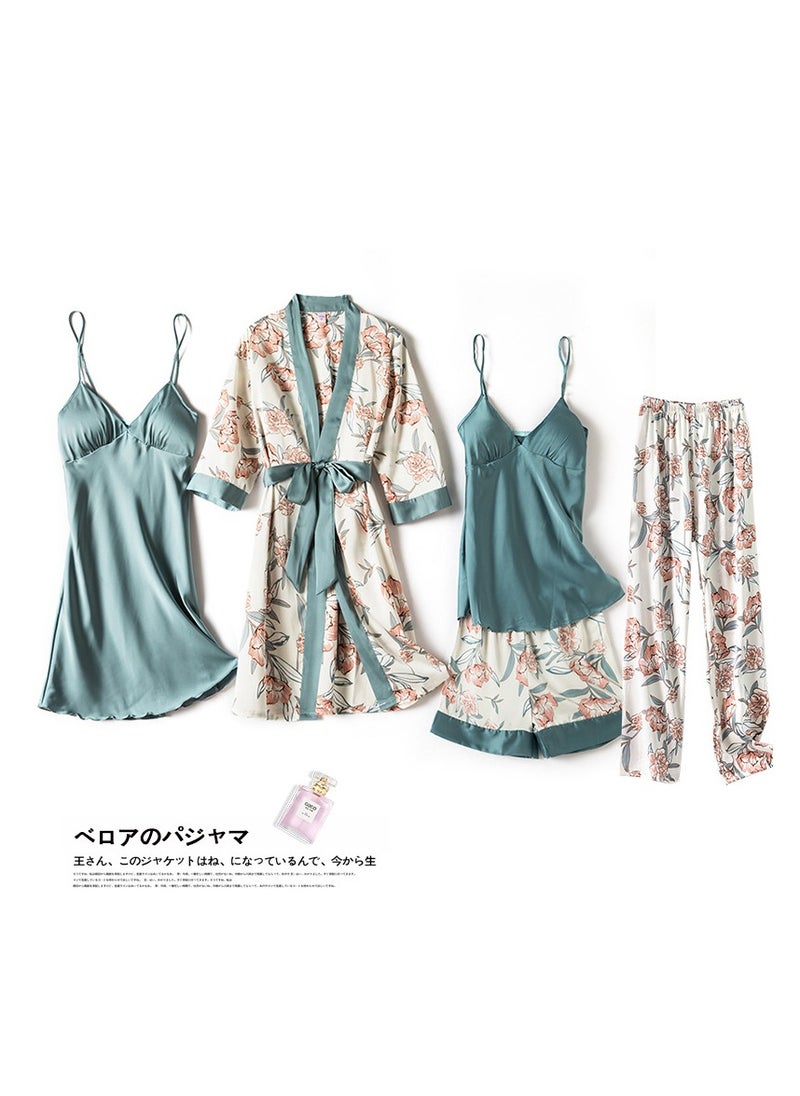 Generic - Five-Piece Suspender Pajamas Set That Can Be Worn In All Seasons - Image 1