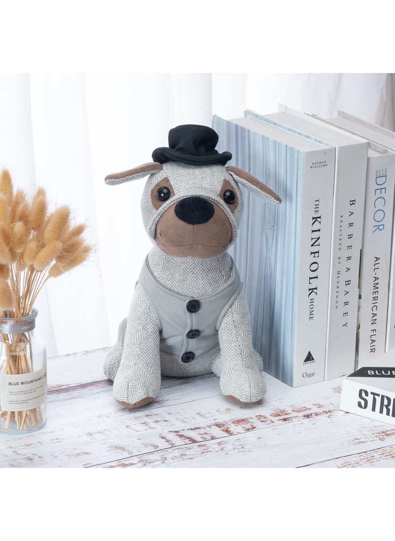 Marwood Marwood Cute Door Stopper Decorative Door Stops for Home and Office, Gentleman Dressed Dog Weighted Interior Doorstop Fabric Stuffed Animal Door Stopper Floor Decorative  - Image 3